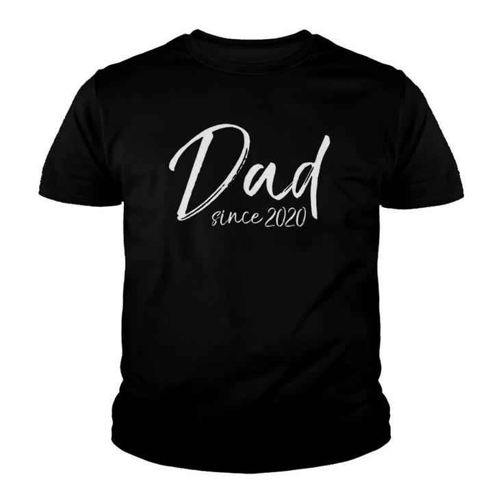 New Father Gift For Husband From Wife Dad Since 2020 Ver2 Youth T-shirt