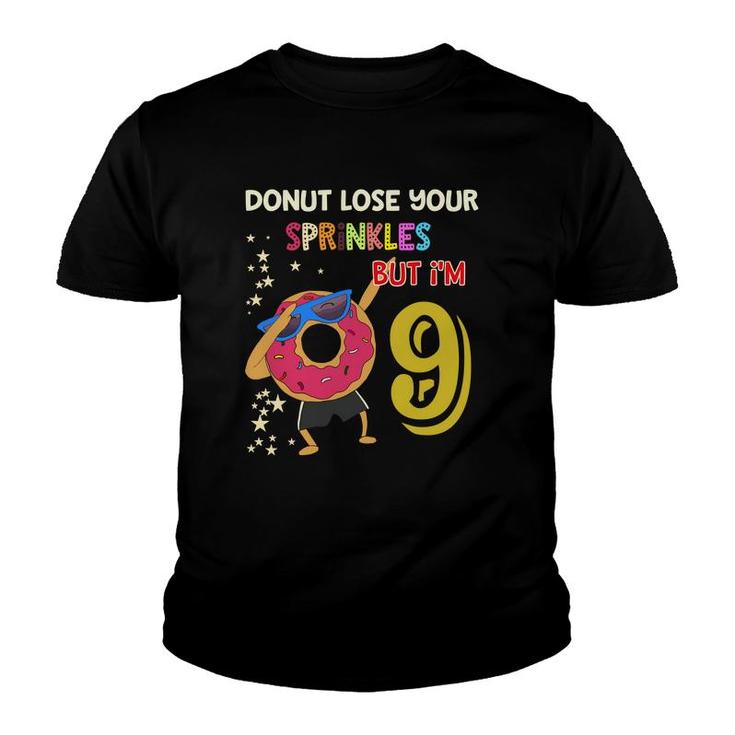 New Folder 9Th Birthday Donut Lose Your Sprinkles Youth T-shirt