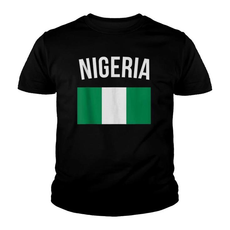 Nigeria  Nigerian Flag Travel Souvenir Nigeria Flag  Youth T-shirt