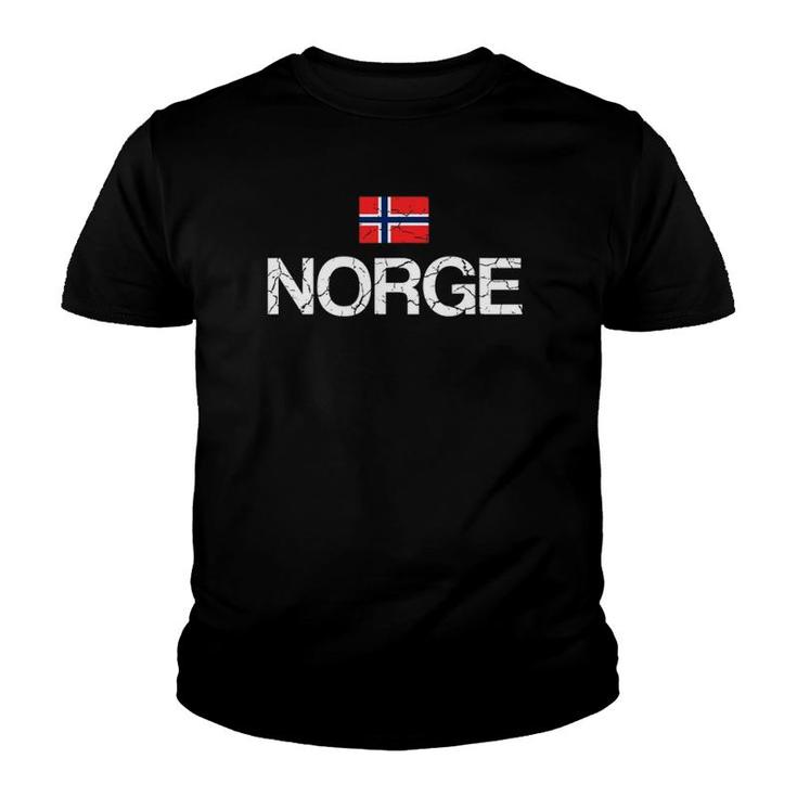 Norge Norway Norwegian Flag Youth T-shirt