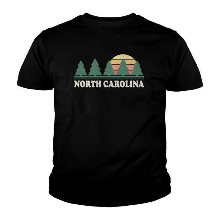 North Carolina Nc Vintage 70S Retro Graphic Tee Youth T-shirt