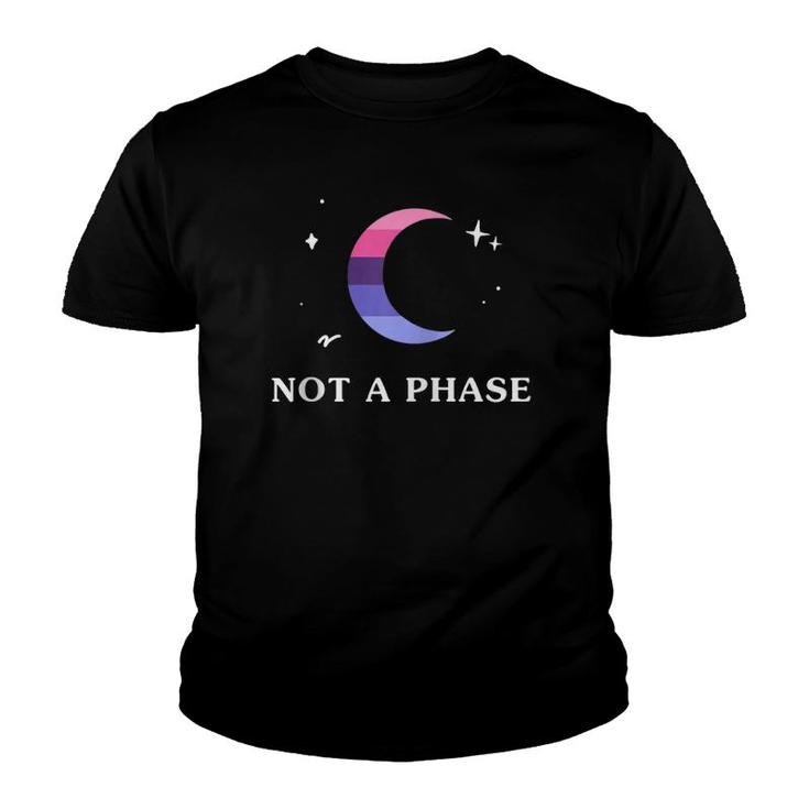 Not A Phase Omnisexual Lgbtq Pride Flag Moon Zip Youth T-shirt