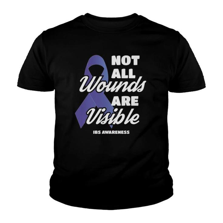 Not All Wounds Are Visible Ibs Awareness  Youth T-shirt