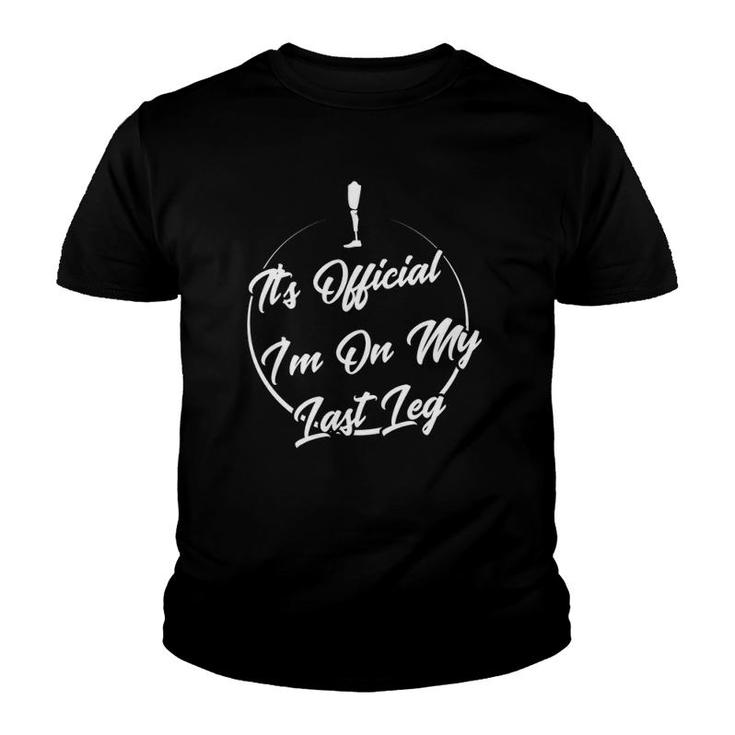 Novelty I'm Left With My Leg Amputee Sayings Youth T-shirt