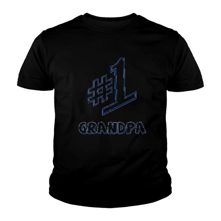 Number One Grandpa Youth T-shirt