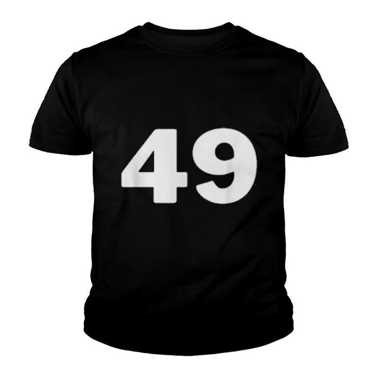 Nummer 49 Fortynine Jersey Sports Birthdays  Youth T-shirt