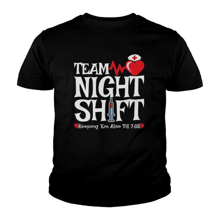 Nurse Appreciation Team Night Shift Night Shift Nurse  Youth T-shirt
