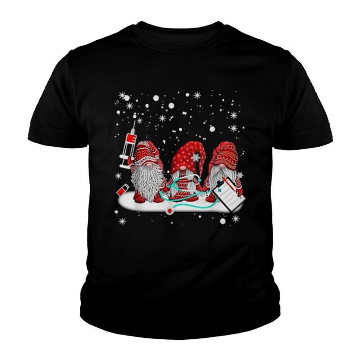 Nurse Merry Christmas Gnomes Snow Merry Xmas Youth T-shirt