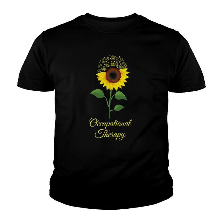 Occupational Therapy Sunflower Ot Therapist Healthcare Gift Youth T-shirt