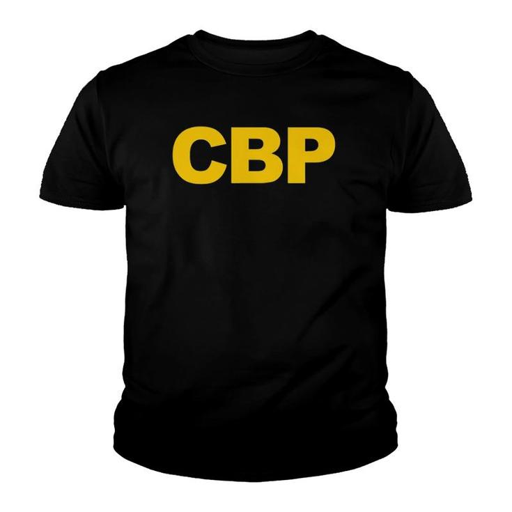 Official Federal Agent Apparel Cbp  Blue Small Youth T-shirt