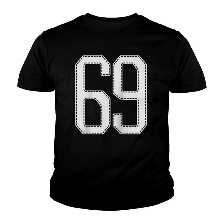 Official Team 69 Jersey Number 69 Baseball Player Sports Jersey Raglan Baseball Tee Youth T-shirt