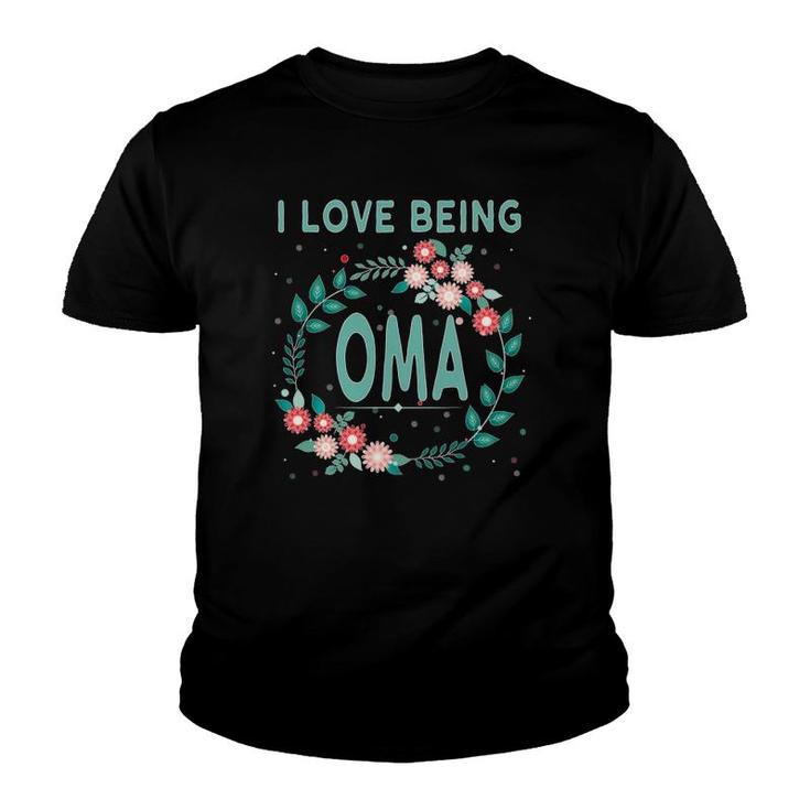 Omagift Dutch Grandmother I Love Being Oma Youth T-shirt