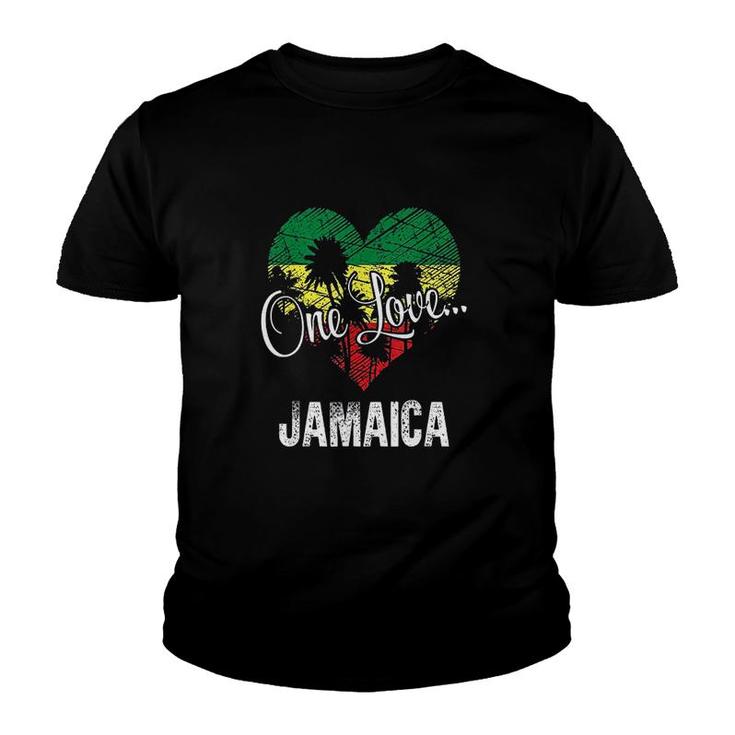 One Love Jamaica Caribbean Vacation Youth T-shirt