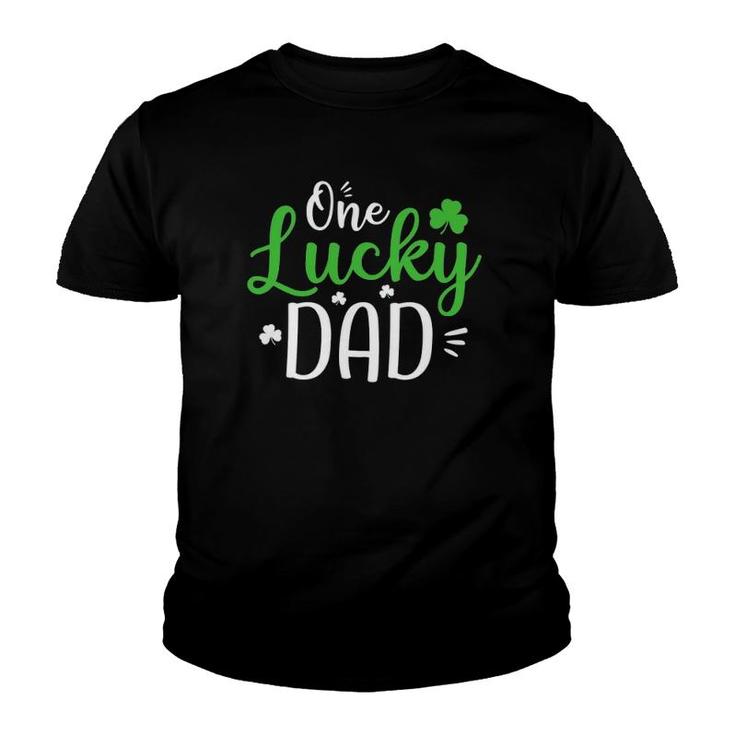 One Lucky Dad , St Patrick's Day Funny Daddy Gifts Youth T-shirt