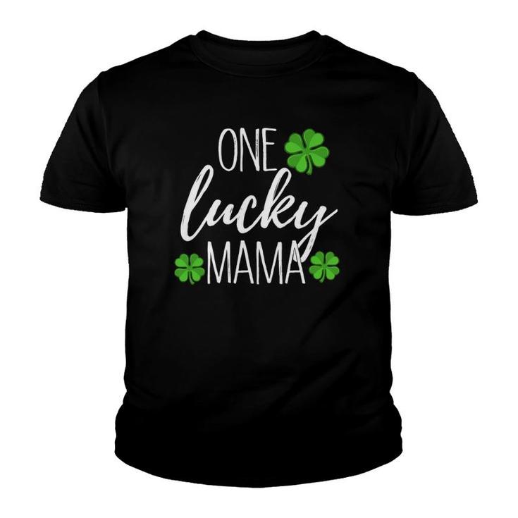 One Lucky Mama Matching St Patricks Day Youth T-shirt