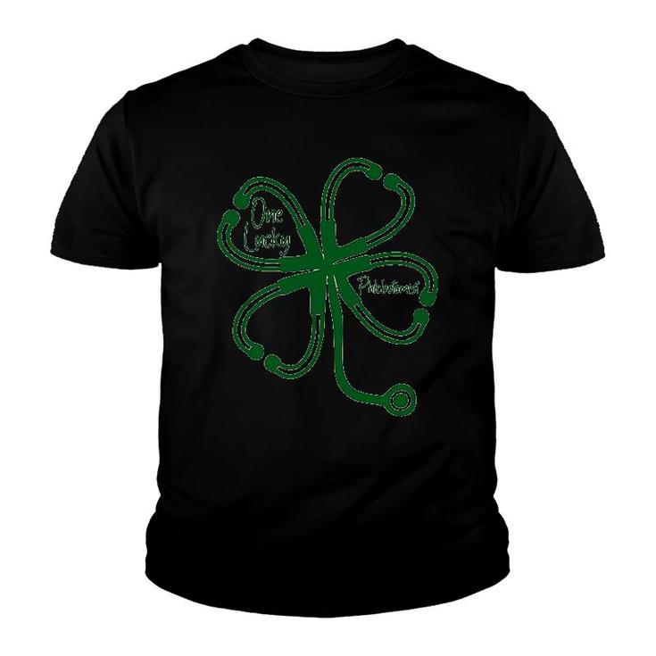One Lucky Phlebotomist St Patricks Day Youth T-shirt
