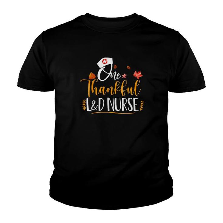 One Thankful L'd Nurse Thanksgiving  Youth T-shirt