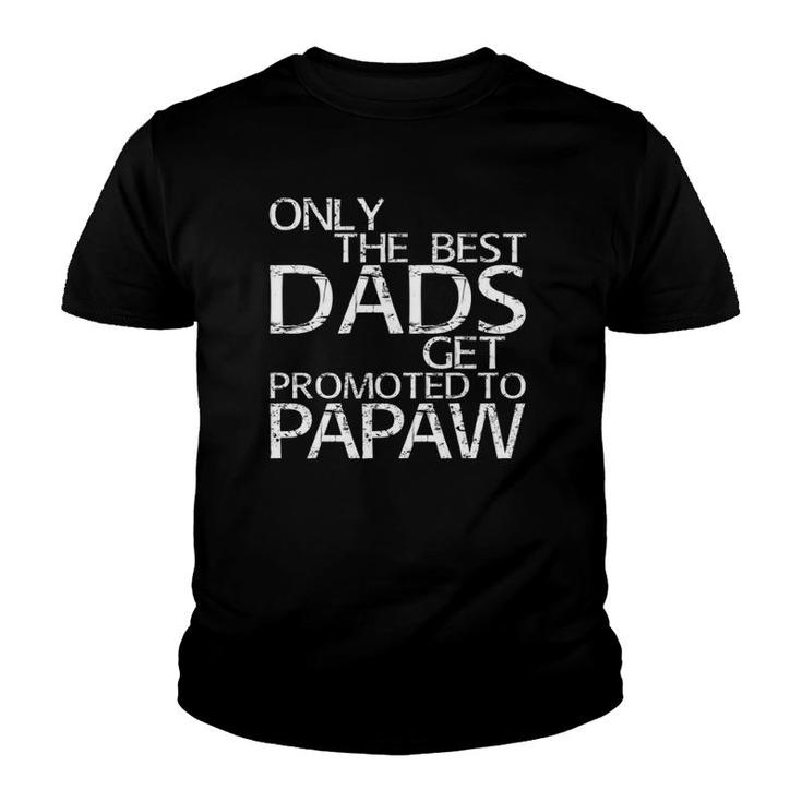 Only The Best Dads Get Promoted To Papaw Gift Youth T-shirt