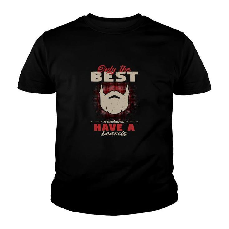Only The Best Mechanic Have Beard Youth T-shirt