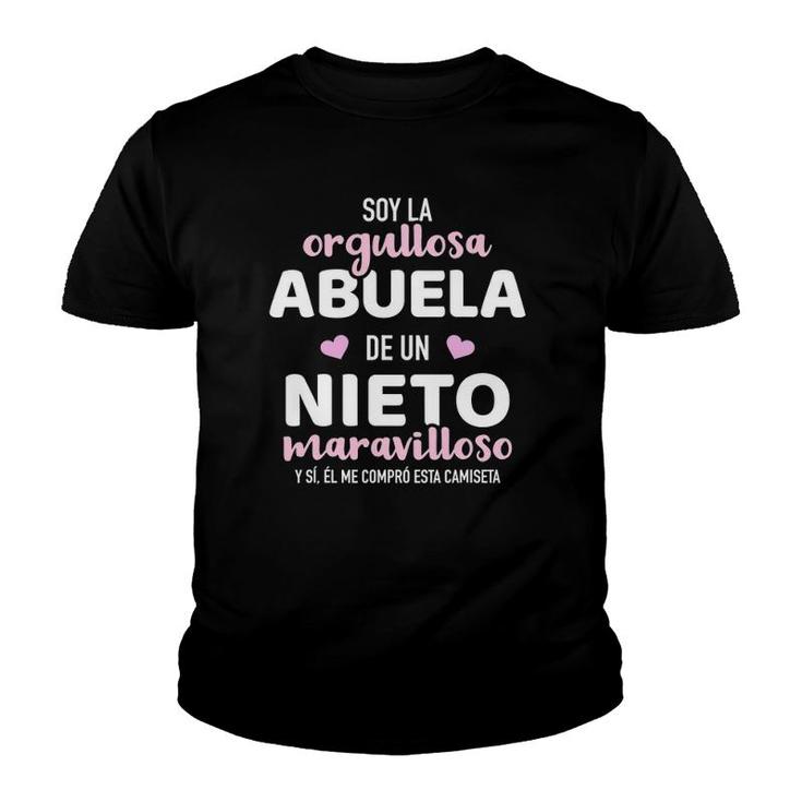 Orgullosa Abuela De Un Nieto Maravilloso Youth T-shirt
