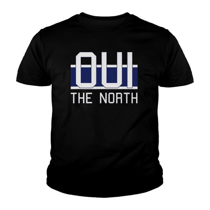 Oui The North, Hockey - Quebec, Canada Youth T-shirt