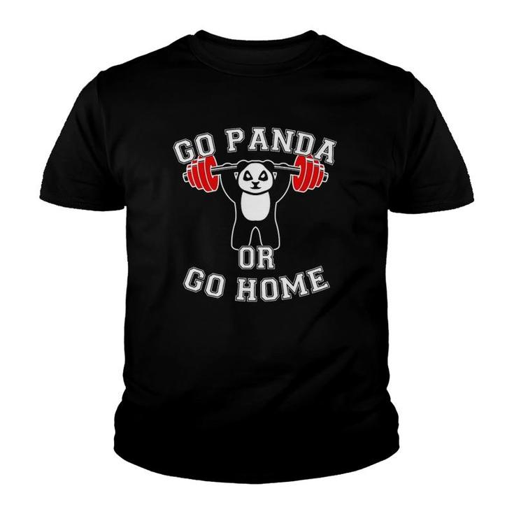 Panda Fitness Panda Bear Gym Workout Funny Training Gift  Youth T-shirt