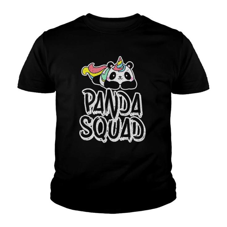 Panda Squad Funny Pandicorn Unicorn Pandacorn Youth T-shirt