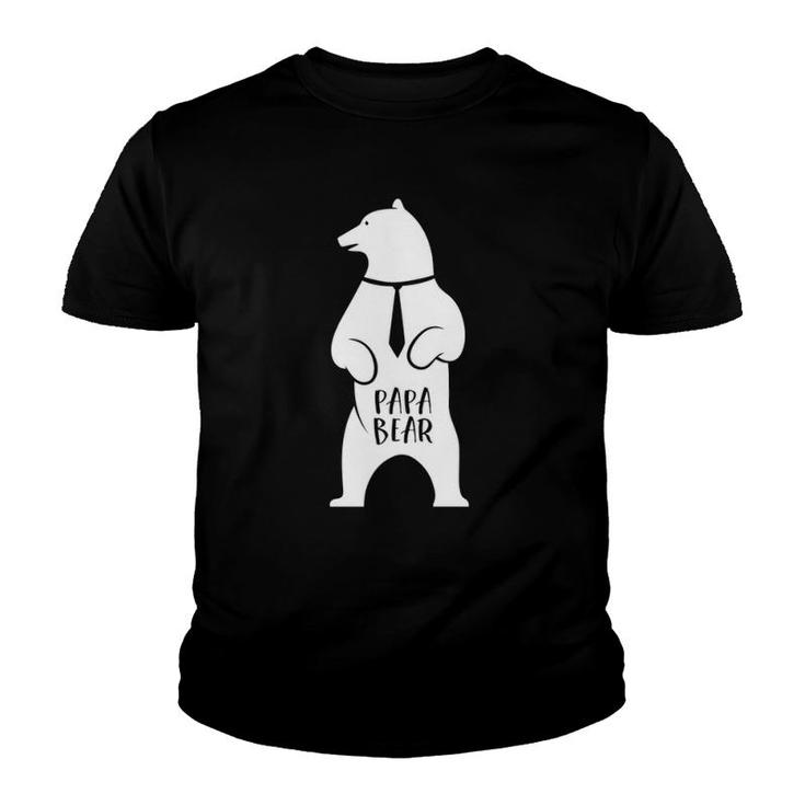 Papa Bear Father's Day Best Gift For Papa Youth T-shirt