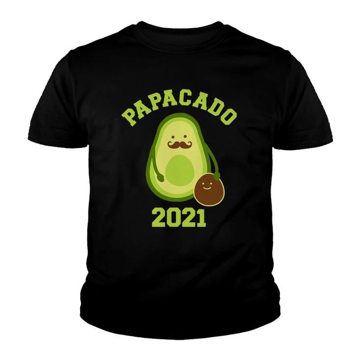 Papacado 2021 Funny Gift For New Dad Baby Annoucement Youth T-shirt