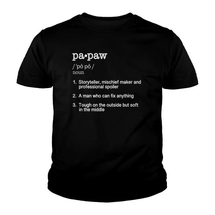 Papaw Definition - Father's Day Gift Tee Youth T-shirt