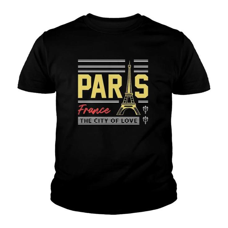 Paris France The City Of Love Version Youth T-shirt