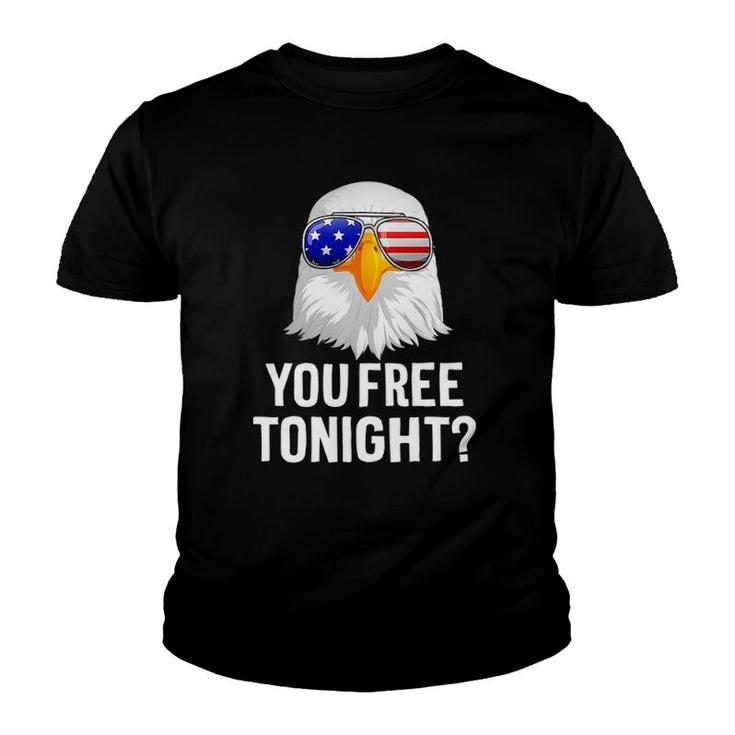 Patriotic American Bald Eagle You Free Tonight  Youth T-shirt