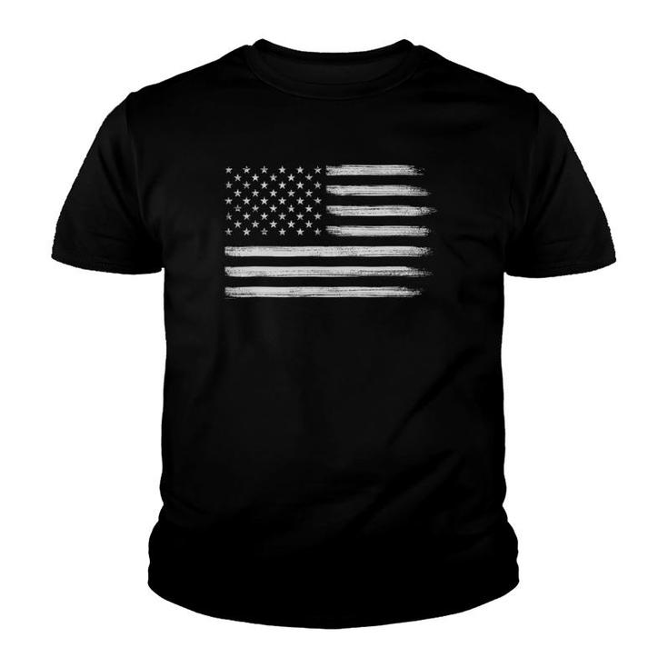 Patriotic Navy Blue American Flag  Cool Usa 4Th Of July Youth T-shirt