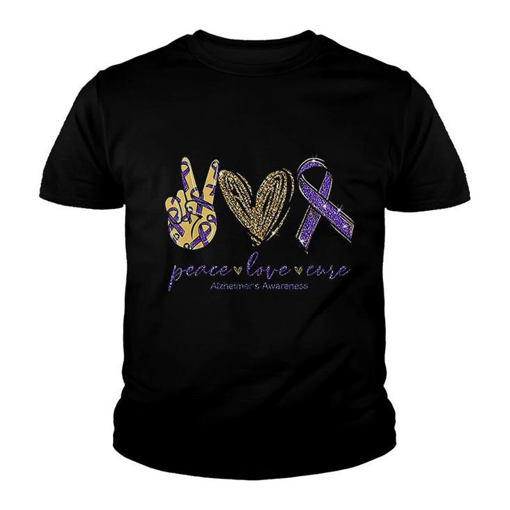 Peace Love Cure Youth T-shirt