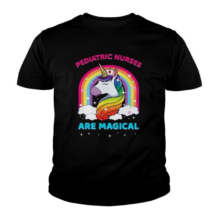 Pediatric Nurses Are Magical Unicorn Nurse Gift Youth T-shirt
