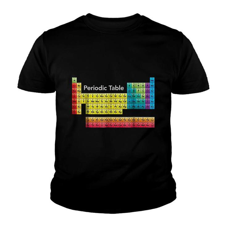 Periodic Table Color Coded Youth T-shirt