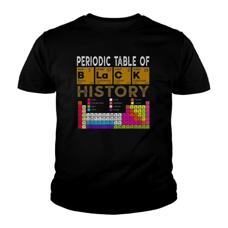Periodic Table Of Black History African American 2022 Ver2 Youth T-shirt
