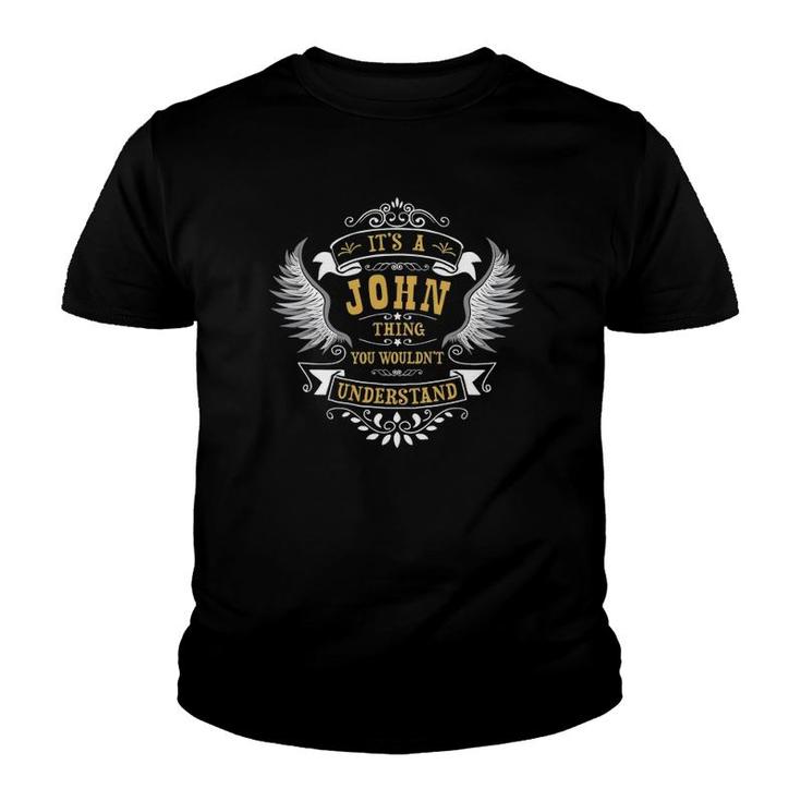 Personalized Birthday Gift Idea For Person Named John Youth T-shirt