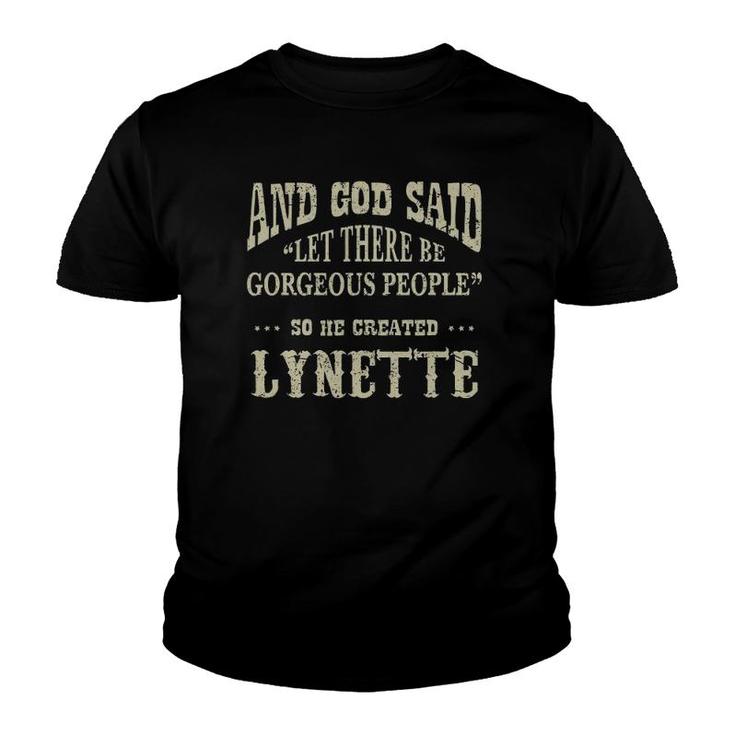 Personalized Birthday Gift Idea For Person Named Lynette Youth T-shirt