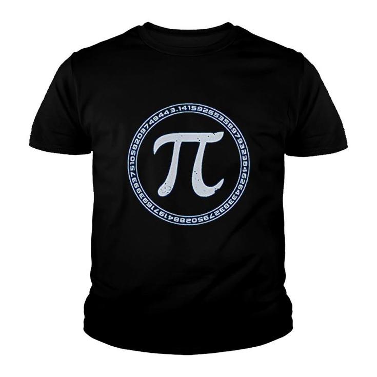 Pi Sign Circle Math Nerd Geek Pi Day Women Youth T-shirt