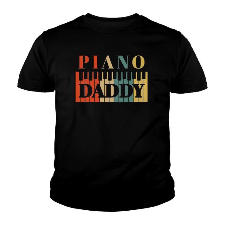Piano Daddy Father's Day Classical Music Dad Instrument Gift Youth T-shirt