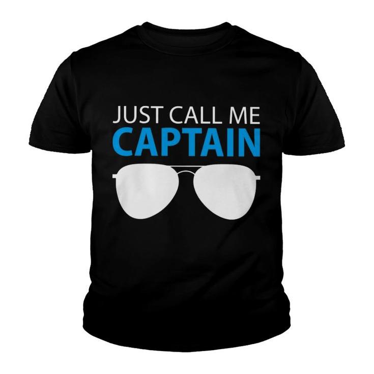 Pilot Just Call Me Captain Youth T-shirt