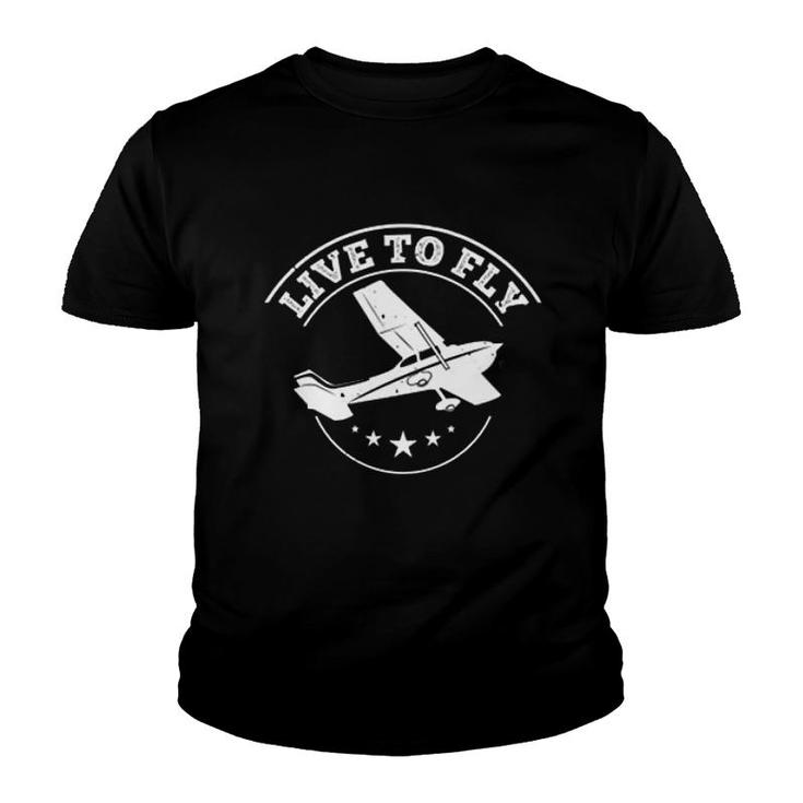 Pilot Live To Fly Youth T-shirt