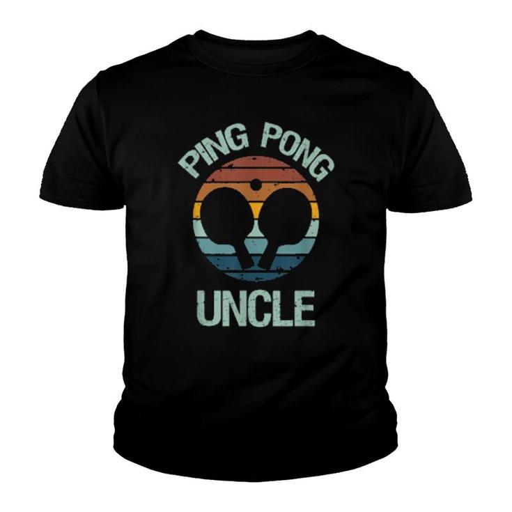 Ping Pong Uncle From Nephew Niece Table Tennis Player  Youth T-shirt