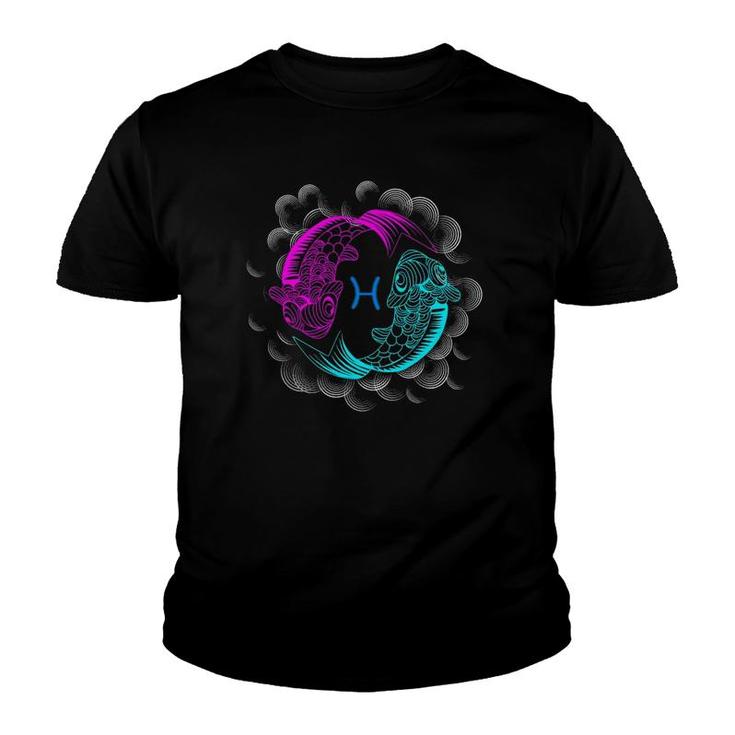 Pisces Zodiac Sign Gift Astrology Youth T-shirt