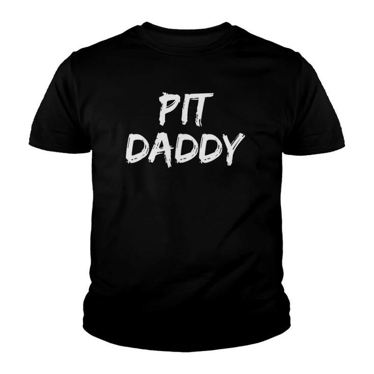 Pit Daddy  Funny Grill Father Grilling Smoker Tee Bull Youth T-shirt