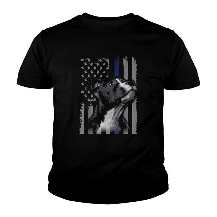 Pitbull American Thin Blue Youth T-shirt