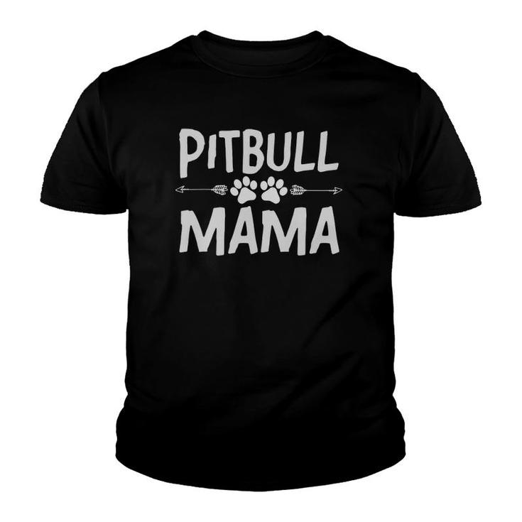 Pitbull Mama Fur Parent Dog Lover Youth T-shirt