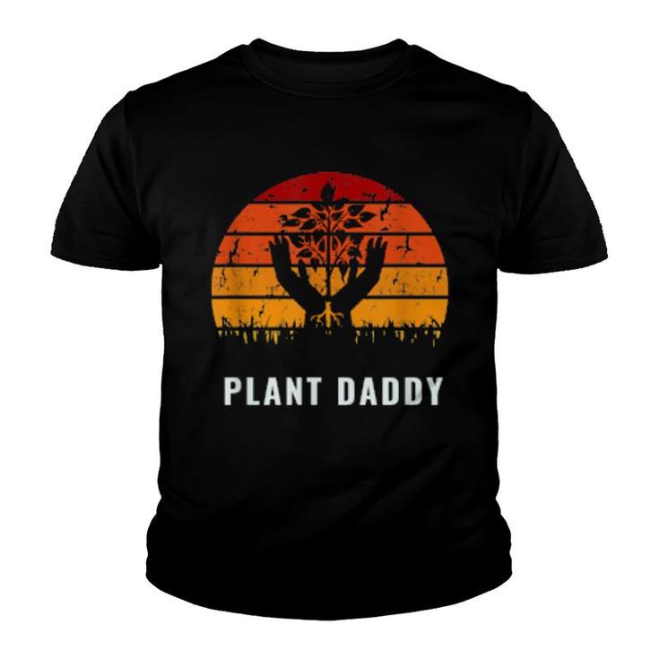 Plant Daddy Gardening Retro  Youth T-shirt