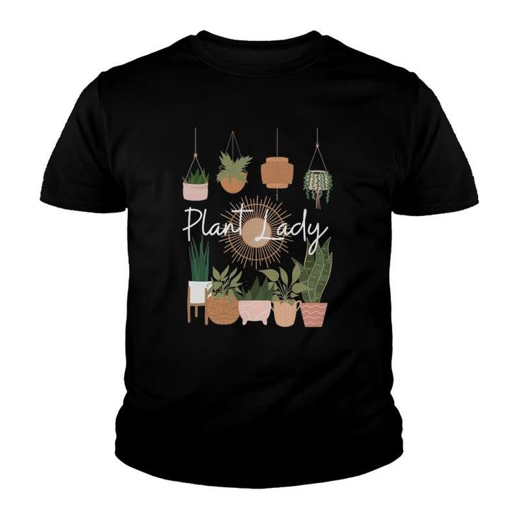 Plant Lady Mom Succulent Garden Flower  Youth T-shirt